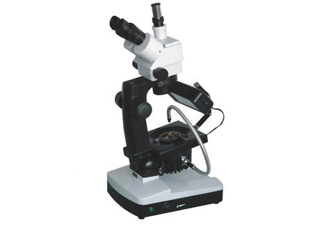 Microscópio do campo escuro da identificação da joia com a gema de polarização de Gemological da câmera