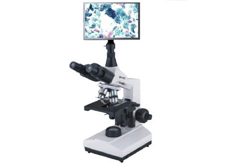 Diodo emissor de luz branco de Biological Microscope Compound do estudante binocular de 10X 100X