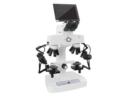 Microscópio composto judicial da almofada 240X Trinocular do microscópio do Lcd Digital