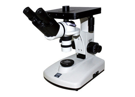 qualidade  Binocular 6V 12W Inverted Optical Microscope Compound Metallurgical 100X 1250X Fábrica