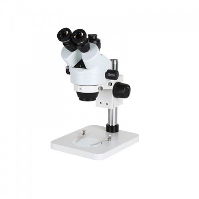 microscópio estereofônico de 7-45X Trinocular com a câmara digital para o projetor e o Computor