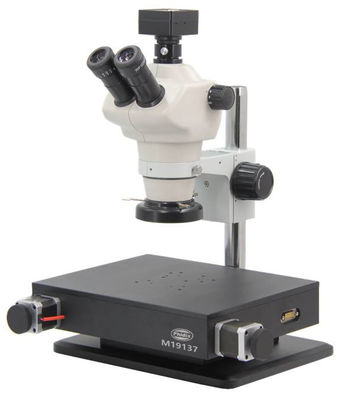 Microscópio de medição motorizado XY estereofônico principal binocular do corpo 3D Full Auto do zumbido