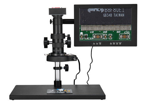 Microscópio video ótico HDMI-compatível do PWB Digital da indústria 16MP com a tela do Lcd de 10 polegadas