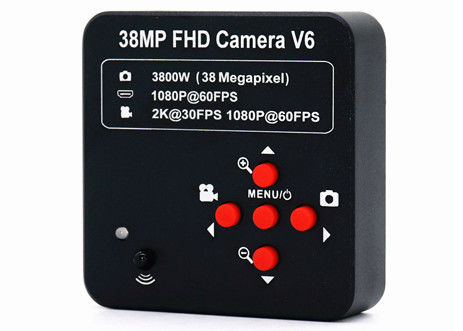 Câmera video do microscópio de 38MP 2K HD