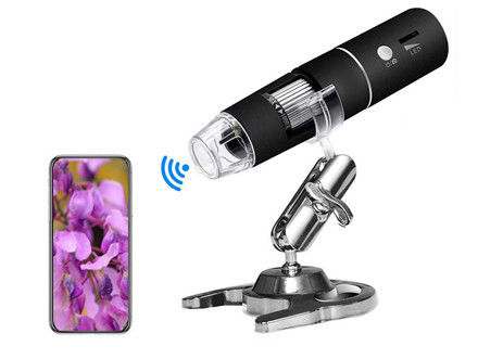 Monocular ótico do microscópio 1080P HD 2MP 1000X do diodo emissor de luz USB Wifi Digital