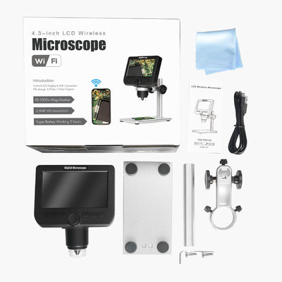 Microscópio portátil Handheld do suporte 1080P 1000X Wifi Digital do otário para o computador de Ipad IPhone Android