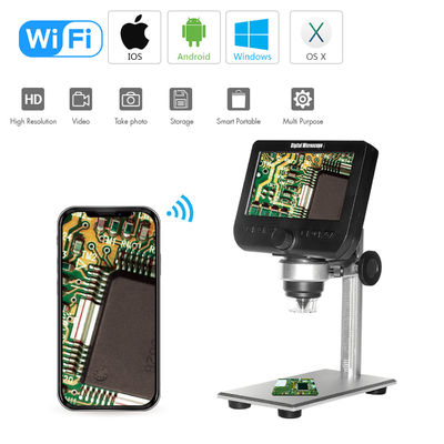 Microscópio portátil Handheld do suporte 1080P 1000X Wifi Digital do otário para o computador de Ipad IPhone Android