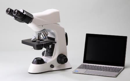 4 microscópio biológico do laboratório da posição 40X com fase mecânica