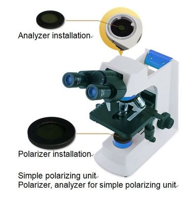 ODM de polarização do microscópio biológico do laboratório do campo escuro com ocular de 20mm