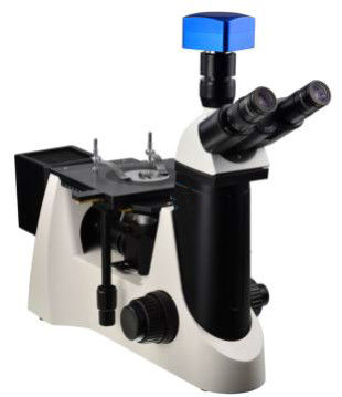50X-1000X inverteu o microscópio metalúrgico equipado com o verde azul amarelo e os filtros polarizadores