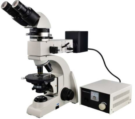ciência de materiais metalúrgica binocular ótica do microscópio de polarização de 60X 800X