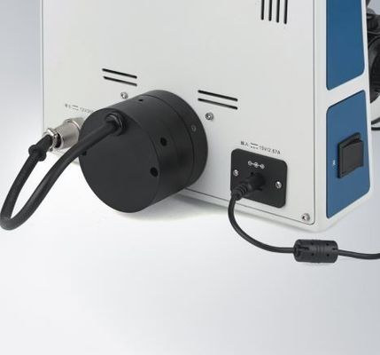 Microscópio biológico Para Celular 180 x 155mm de laboratório médico de Trinocular branco