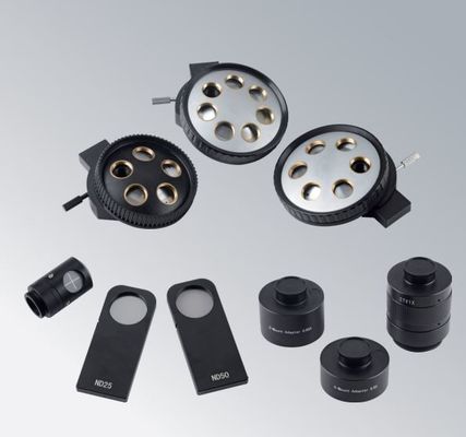 Microscópio biológico Para Celular 180 x 155mm de laboratório médico de Trinocular branco