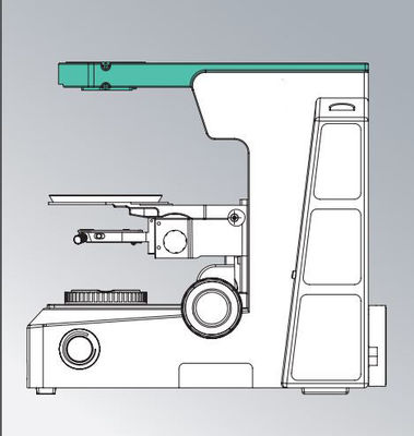 Microscópio biológico Para Celular 180 x 155mm de laboratório médico de Trinocular branco